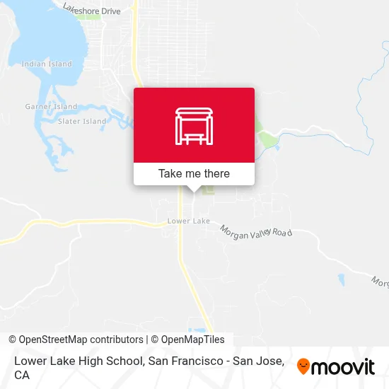 Lower Lake High School map