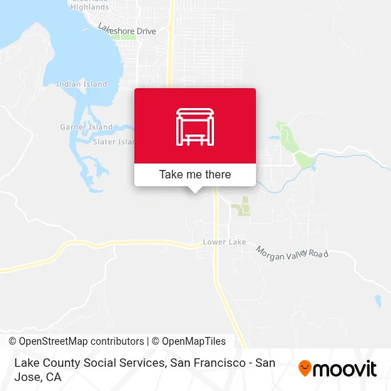 Lake County Social Services map