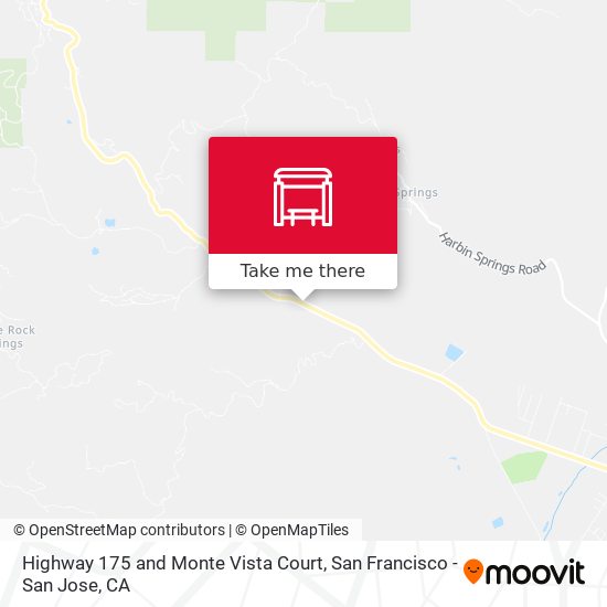 Mapa de Highway 175 and Monte Vista Court