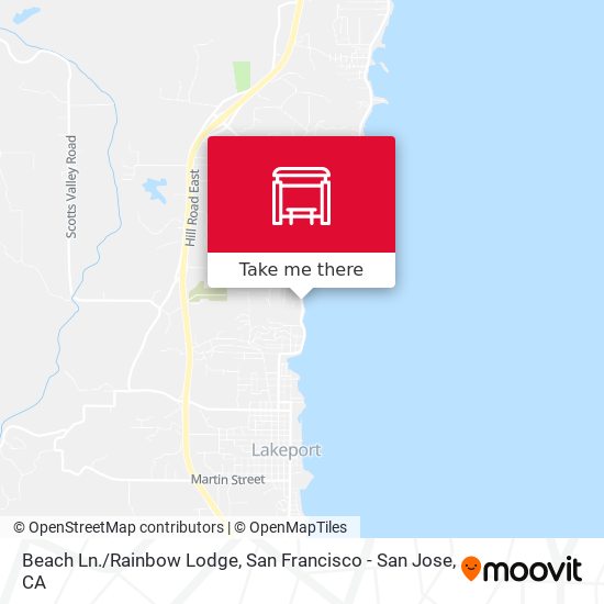 Beach Ln./Rainbow Lodge map