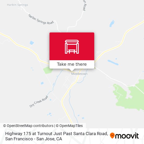 Mapa de Highway 175 at Turnout Just Past Santa Clara Road