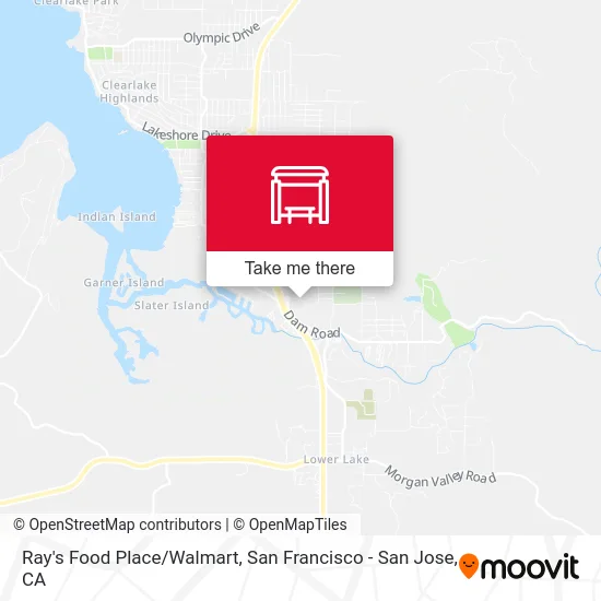 Ray's Food Place/Walmart map