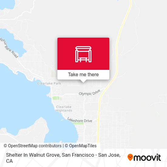 Shelter In Walnut Grove map