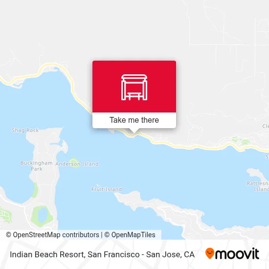 Indian Beach Resort map