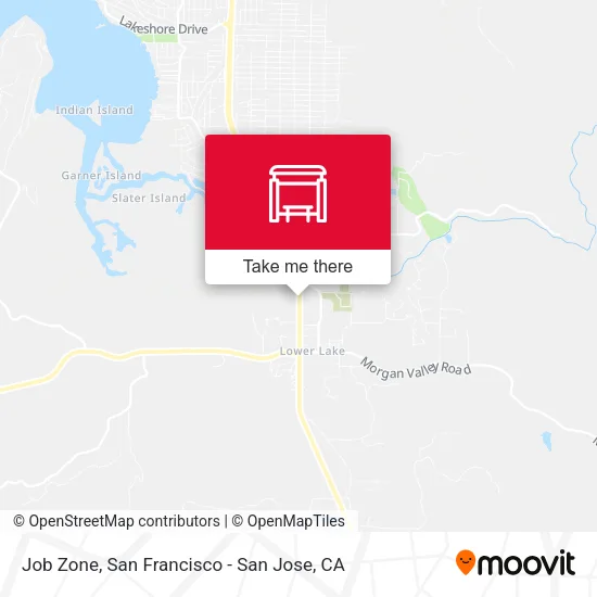 Job Zone map