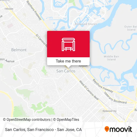 San Carlos map