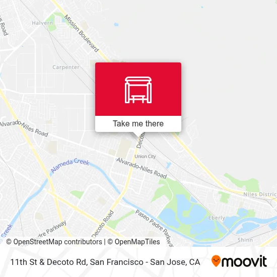11th St & Decoto Rd map