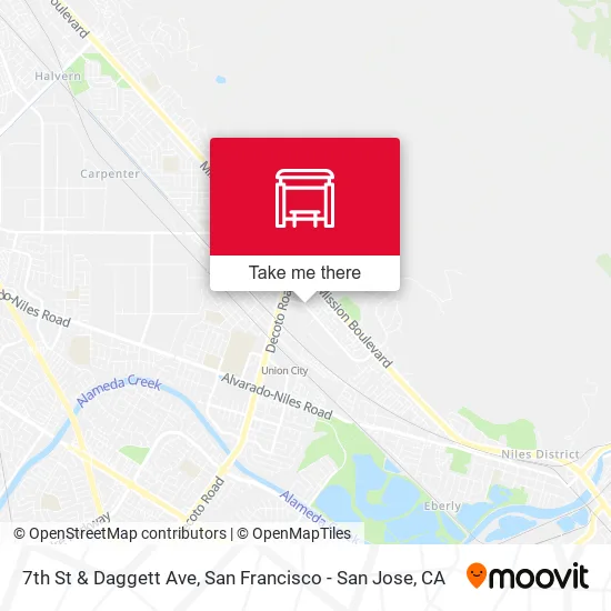 7th St & Daggett Ave map