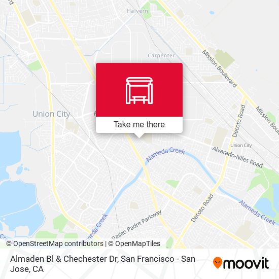 Almaden Bl & Chechester Dr map