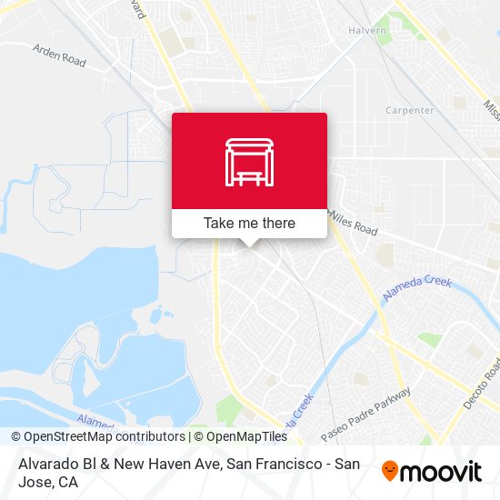 Alvarado Bl & New Haven Ave map