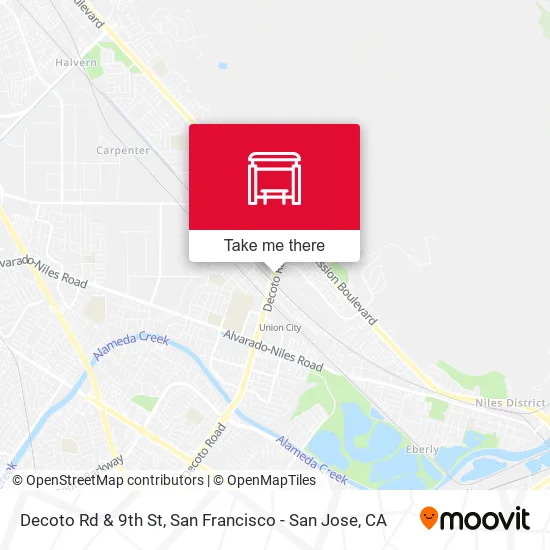 Mapa de Decoto Rd & 9th St