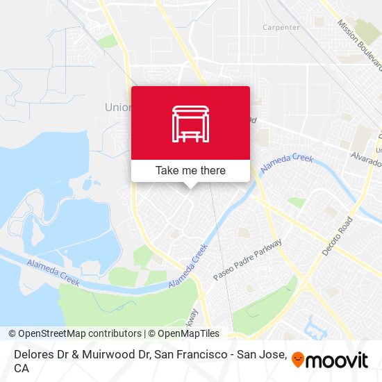 Delores Dr & Muirwood Dr map