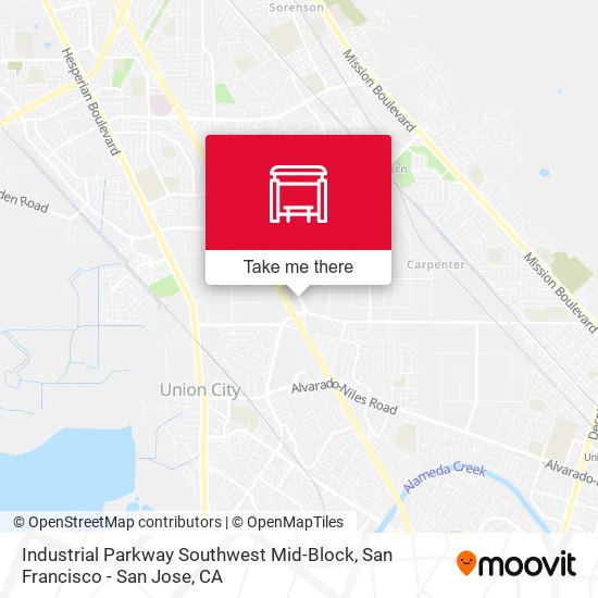 Mapa de Industrial Parkway Southwest Mid-Block