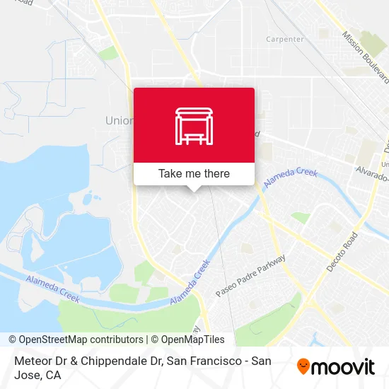 Meteor Dr & Chippendale Dr map