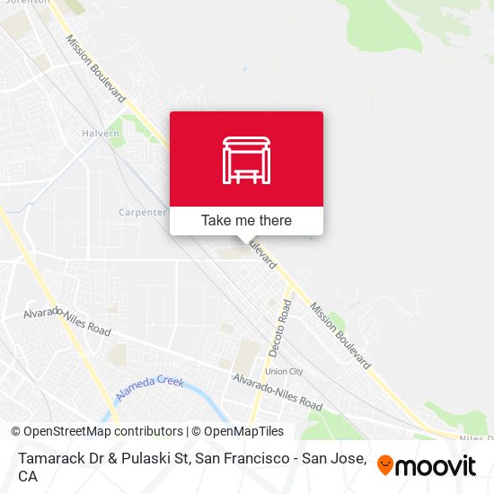 Tamarack Dr & Pulaski St map