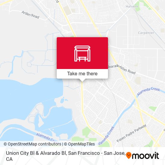 Mapa de Union City Bl & Alvarado Bl