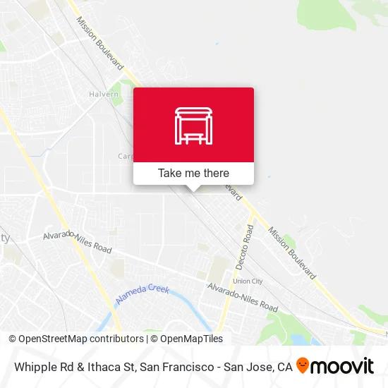 Whipple Rd & Ithaca St map