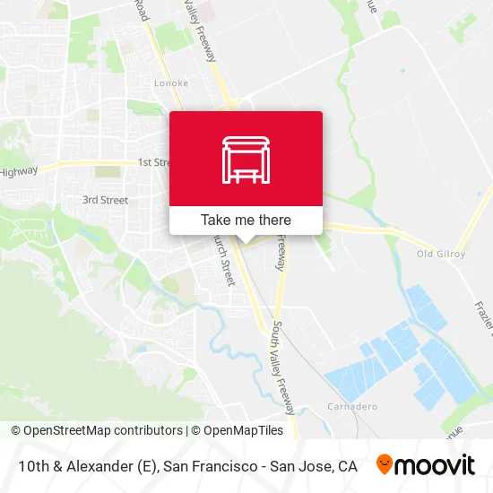 10th & Alexander (E) map