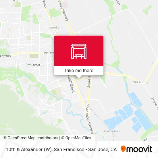 10th & Alexander (W) map