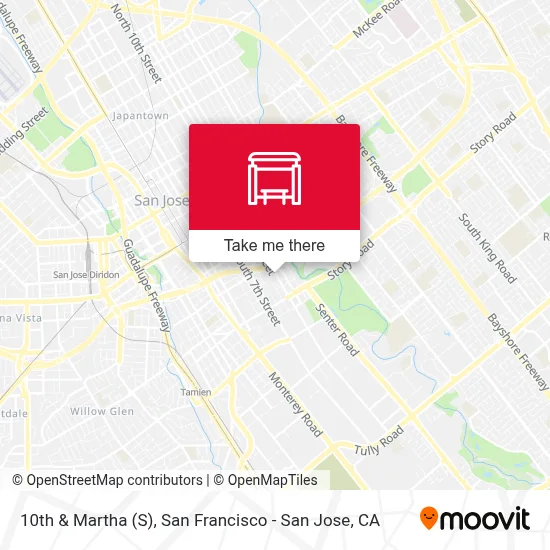10th & Martha (S) map