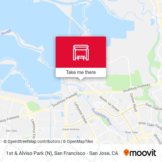Mapa de 1st & Alviso Park (N)