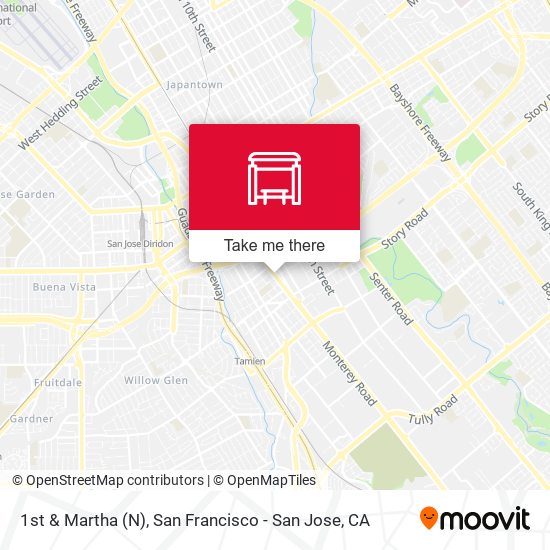 1st & Martha (N) map