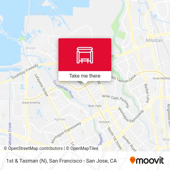 1st & Tasman (N) map