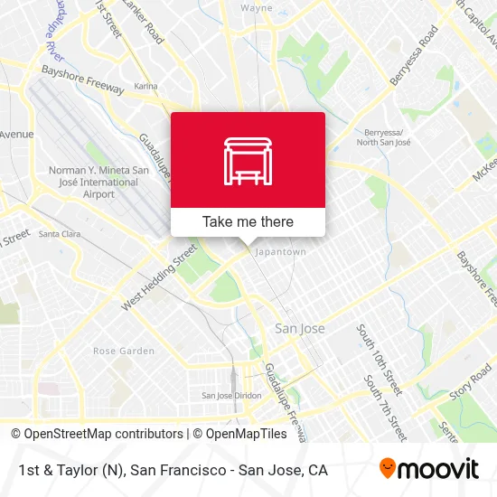 1st & Taylor (N) map