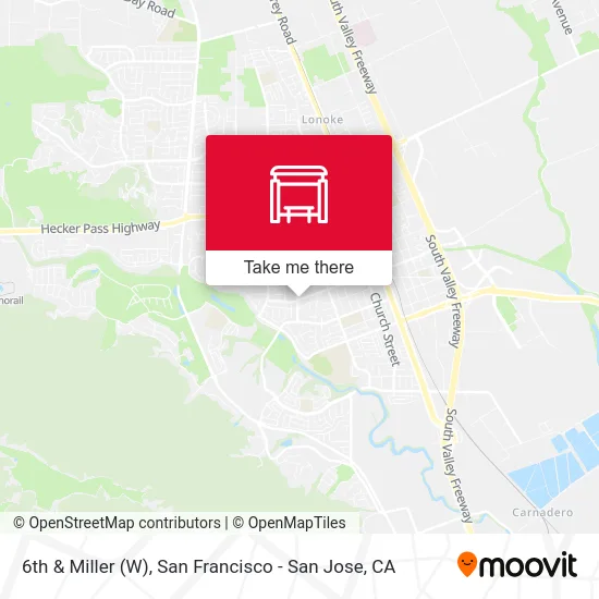 6th & Miller (W) map