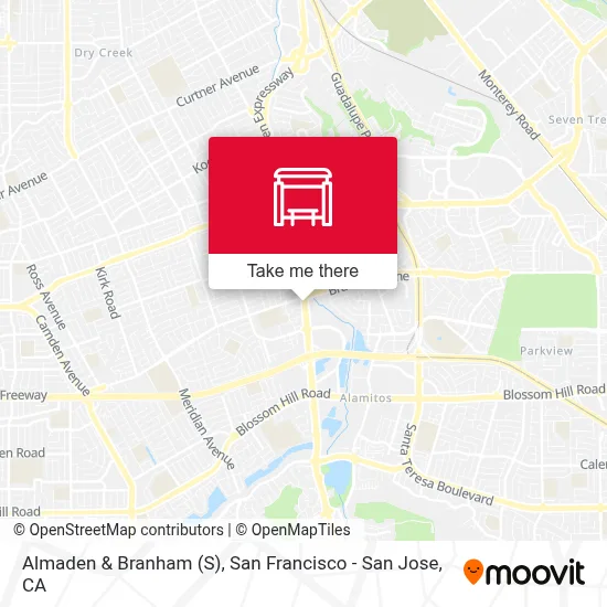 Almaden & Branham (S) map