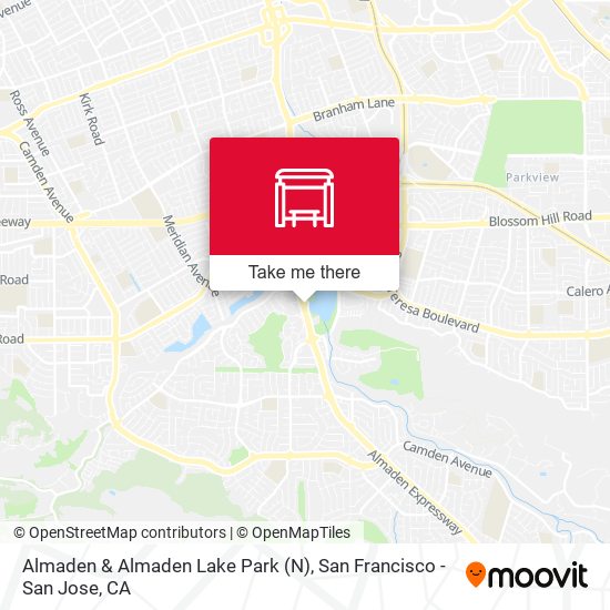 Almaden & Almaden Lake Park (N) map