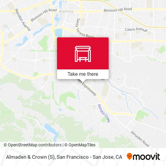 Almaden & Crown (S) map