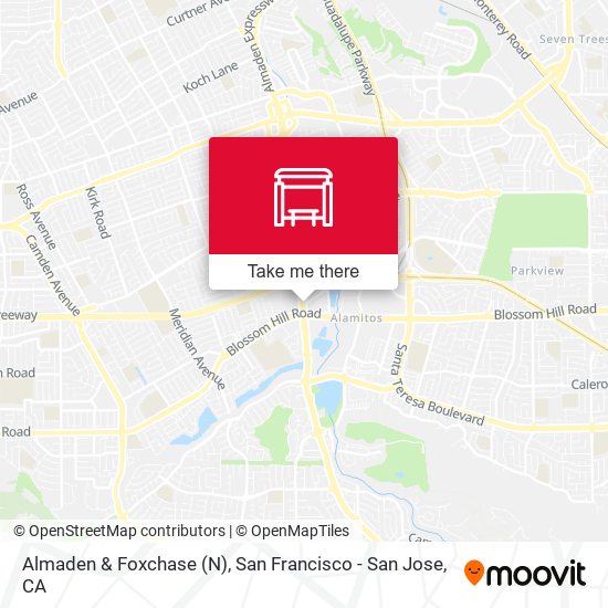 Mapa de Almaden & Foxchase (N)