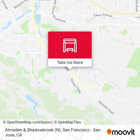 Almaden & Shadowbrook (N) map