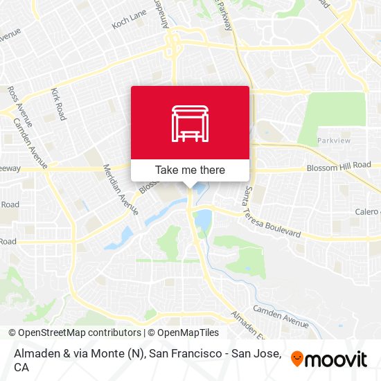 Almaden & via Monte (N) map