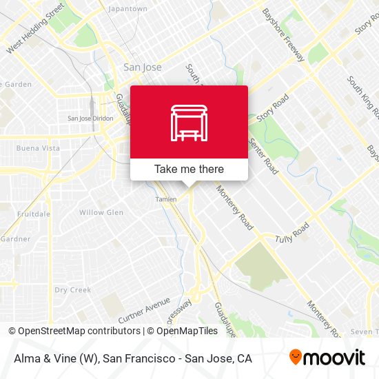 Alma & Vine (W) map