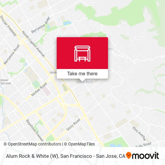 Alum Rock & White map