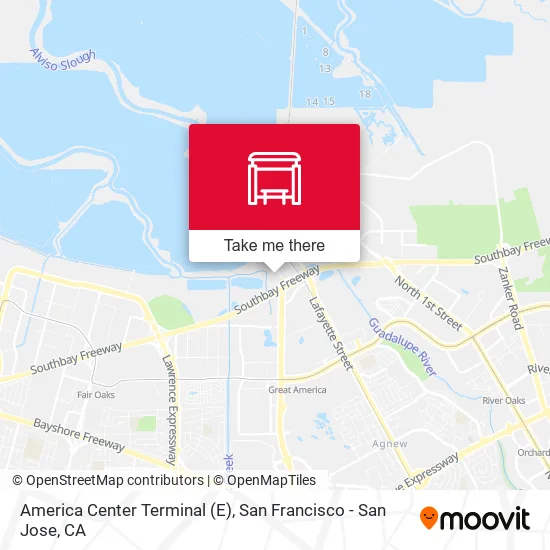 America Center Terminal (E) map