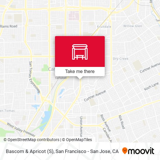 Bascom & Apricot (S) map