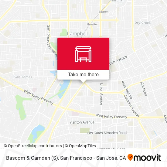 Bascom & Camden (S) map