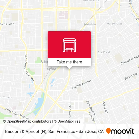 Bascom & Apricot (N) map