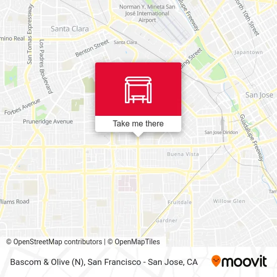 Bascom & Olive (N) map