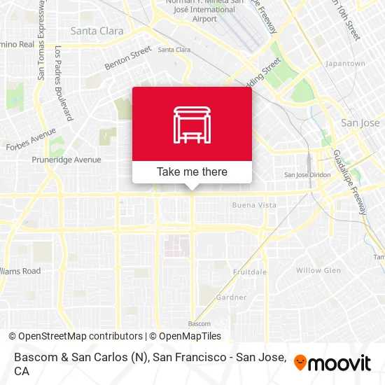 Mapa de Bascom & San Carlos (N)