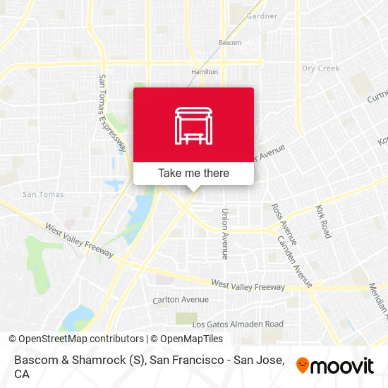 Bascom & Shamrock map