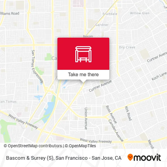 Bascom & Surrey map