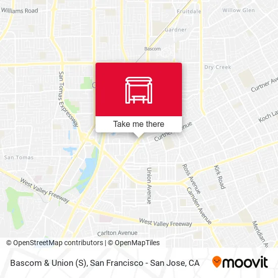Bascom & Union (S) map