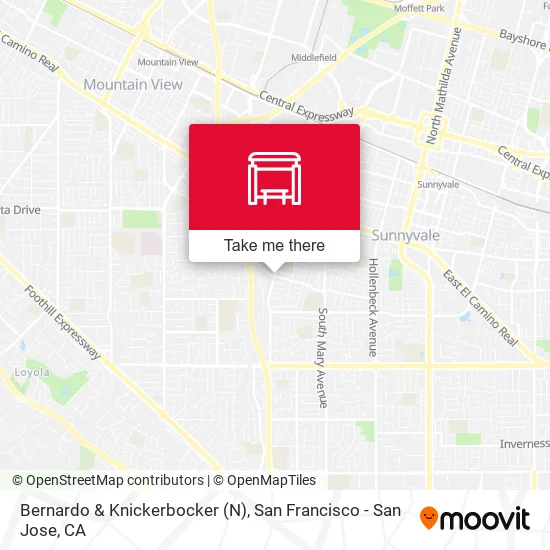 Bernardo & Knickerbocker (N) map