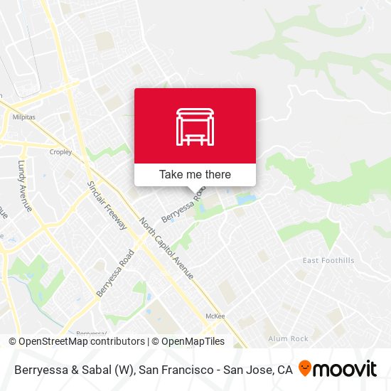 Berryessa & Sabal (W) map