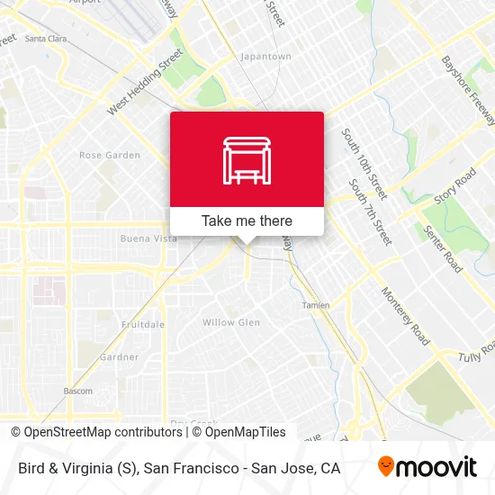 Bird & Virginia (S) map