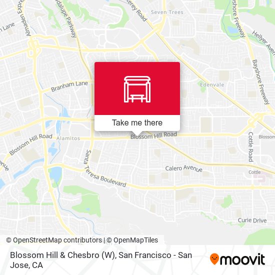 Blossom Hill & Chesbro (W) map